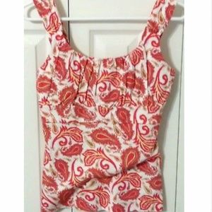 ANN TAYLOR Womens Tank Top Camisole Small Paisley